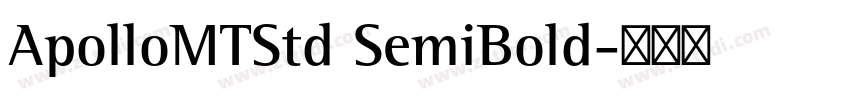 ApolloMTStd SemiBold字体转换
